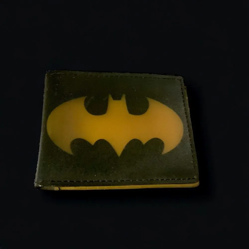 Men's Batman Wallet in Yellow and Black